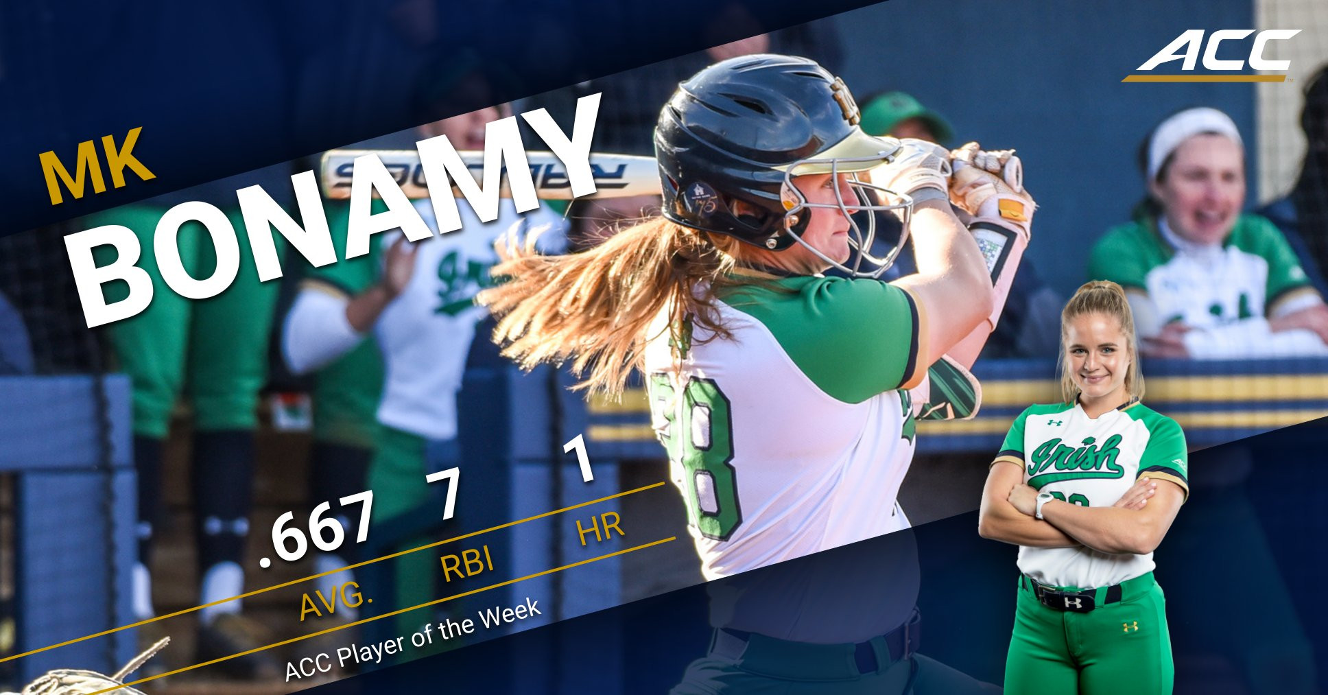 Bonamy Named ACC Player of the Week MK Bonamy