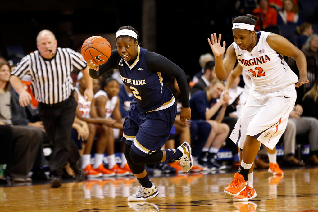 No. 3 Notre Dame 74, Virginia 46