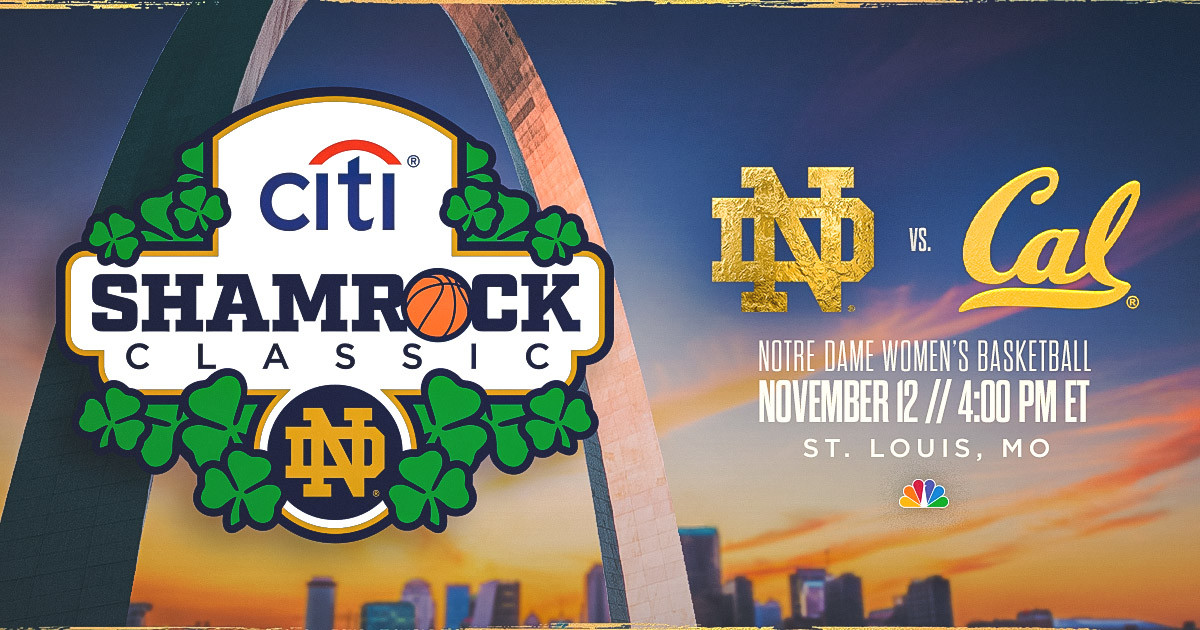 Notre Dame, Cal clash in St. Louis Citi Shamrock Classic Notre Dame, Cal clash in St. Louis Citi Shamrock Classic