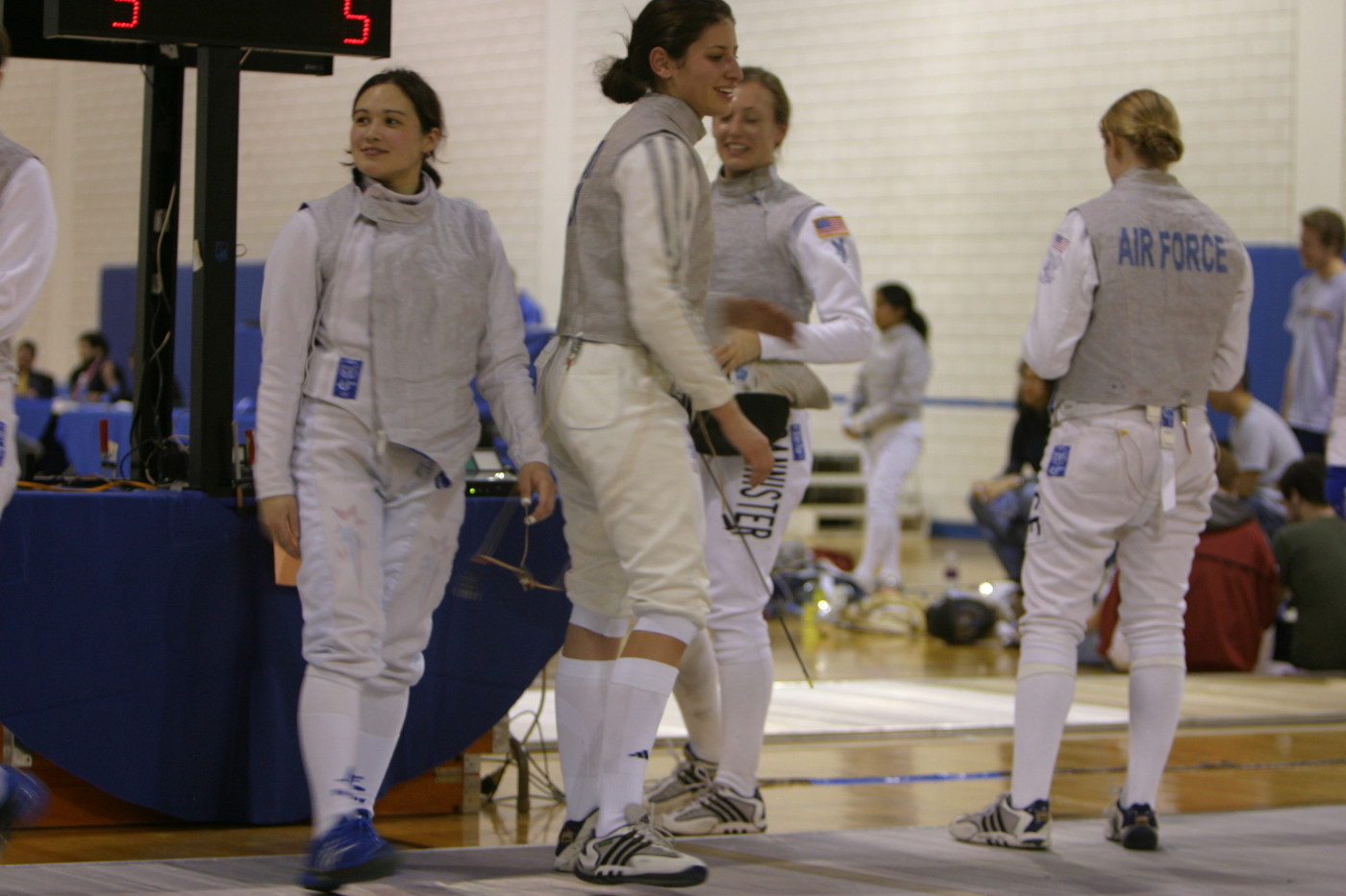Irish Fencers Open 9-1 At Air Force’s Western Invite (full recap) Foilist Adi Nott smiles during her 15-0 showing at the Western Invite (she allowed only five touches in the 15 bouts).