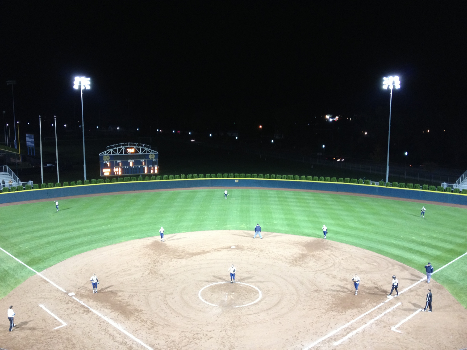 Irish Softball Closes Fall With 4-3 Win Over Western Michigan Notre Dame downed Western Michigan 4-3 Wednesday on a crisp night at Melissa Cook Stadium (John Whitty)