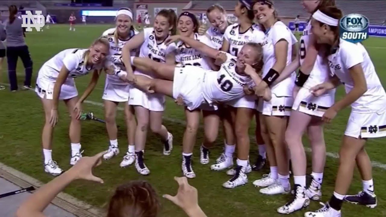 Notre Dame Women's Lacrosse Team Celebrations