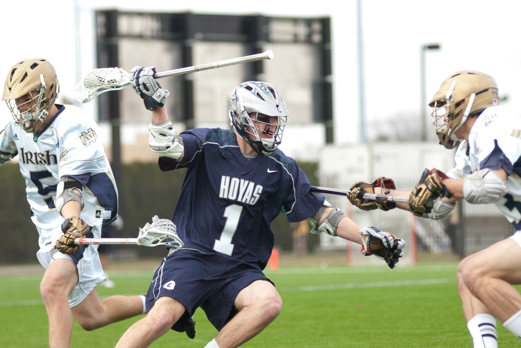 #4 Notre Dame Fighting Irish Men's Lacrosse vs Georgetown Hoyas on 04-14-2013