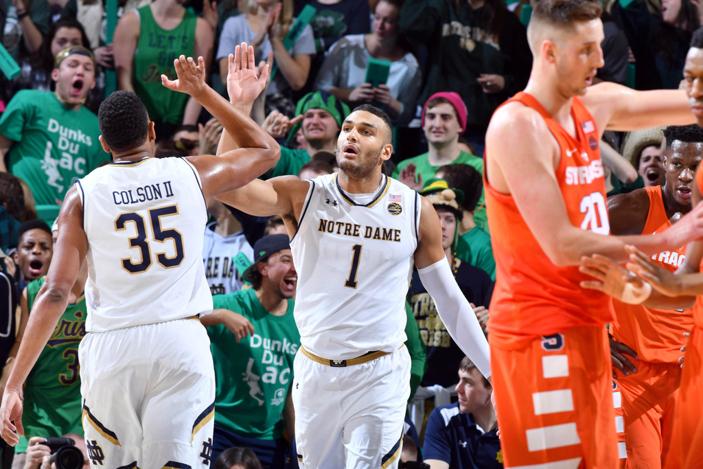 Notre Dame 84, Syracuse 66