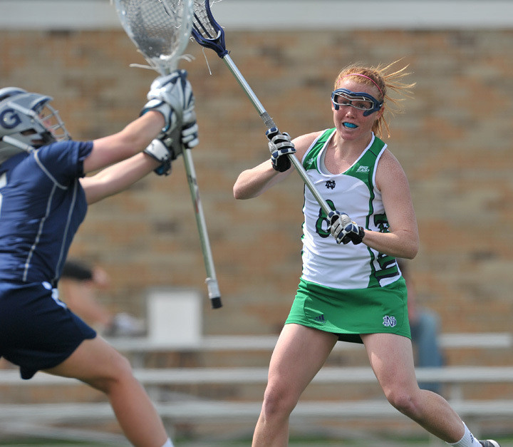 Irish Upset No. 16 Georgetown, 13-10, On Senior Day At Arlotta Stadium Senior Kaitlin Keena had two goals and two assists in Notre Dame's 13-10 upset of No. 16 Georgetown.