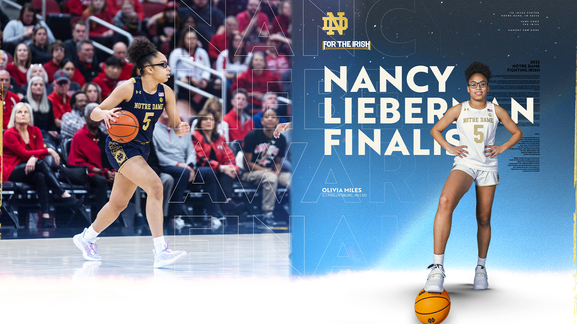 Miles named 1 of 5 Lieberman Award finalists Miles named 1 of 5 Lieberman Award finalists