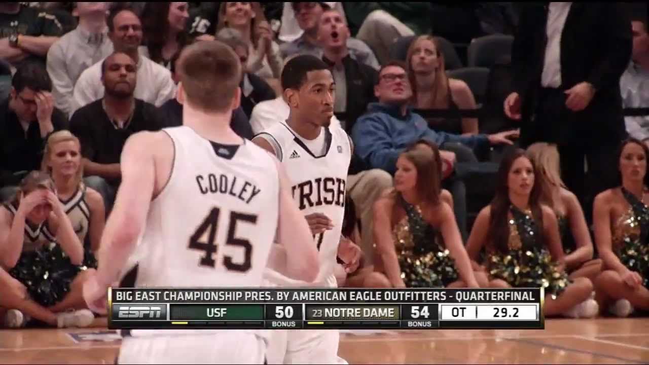 Notre Dame Men's Basketball - USF Game Highlights (2012 BIG EAST Tourney)