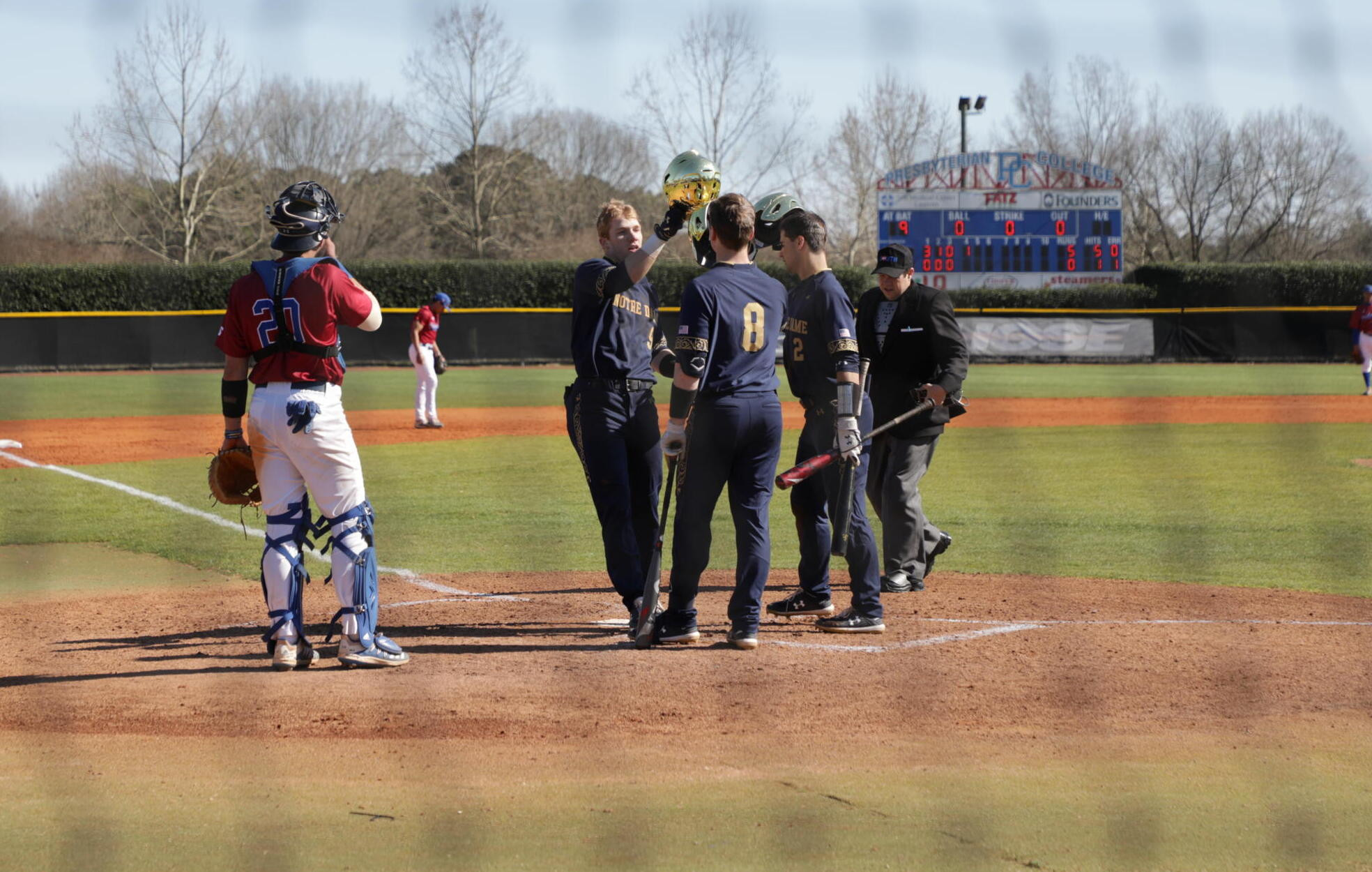 Hot Bats Carry Irish Over Presbyterian, 10-4 Hot Bats Carry Irish Over Presbyterian, 10-4