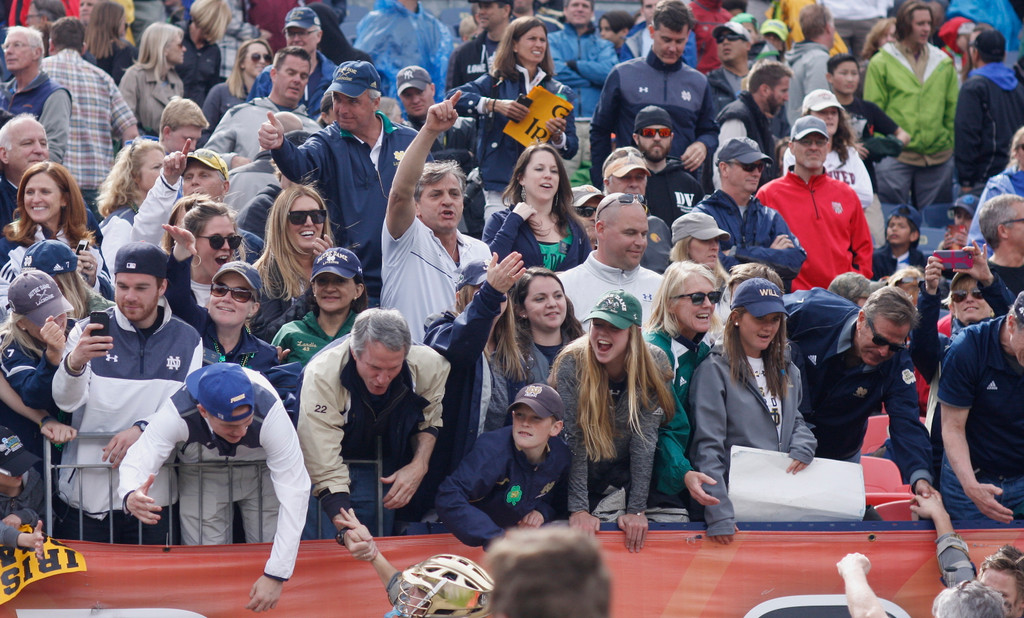 Notre Dame NCAA lacrosse vs. Albany (photos by Pete LaFleur)