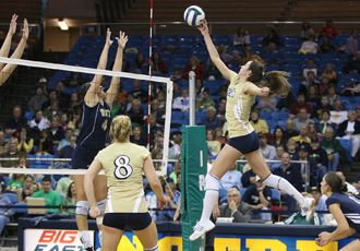 Sophomore Serinity Phillips had a game-high .429 hitting percentage Sunday against Florida.