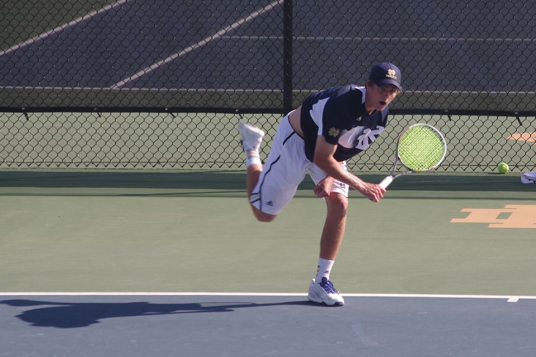 Junior Quentin Monaghan ranks No. 37 in the ITA singles rankings to start the spring dual season.
