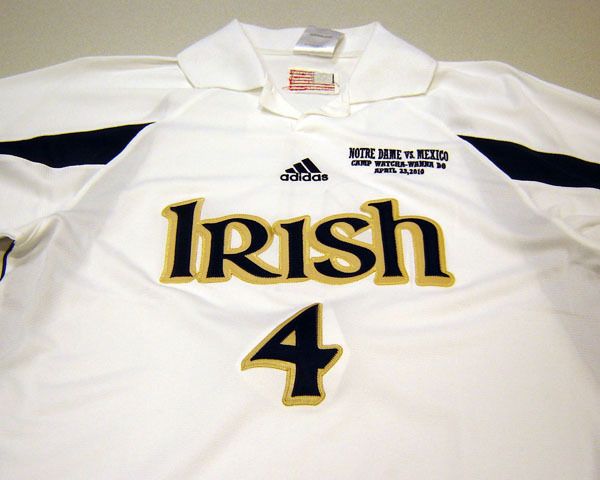 Fans can bid on junior forward Taylor Knaack's #4 jersey (or 30 other Notre Dame women's soccer jerseys) as part of a special charity on-line auction that will last from April 14-24.