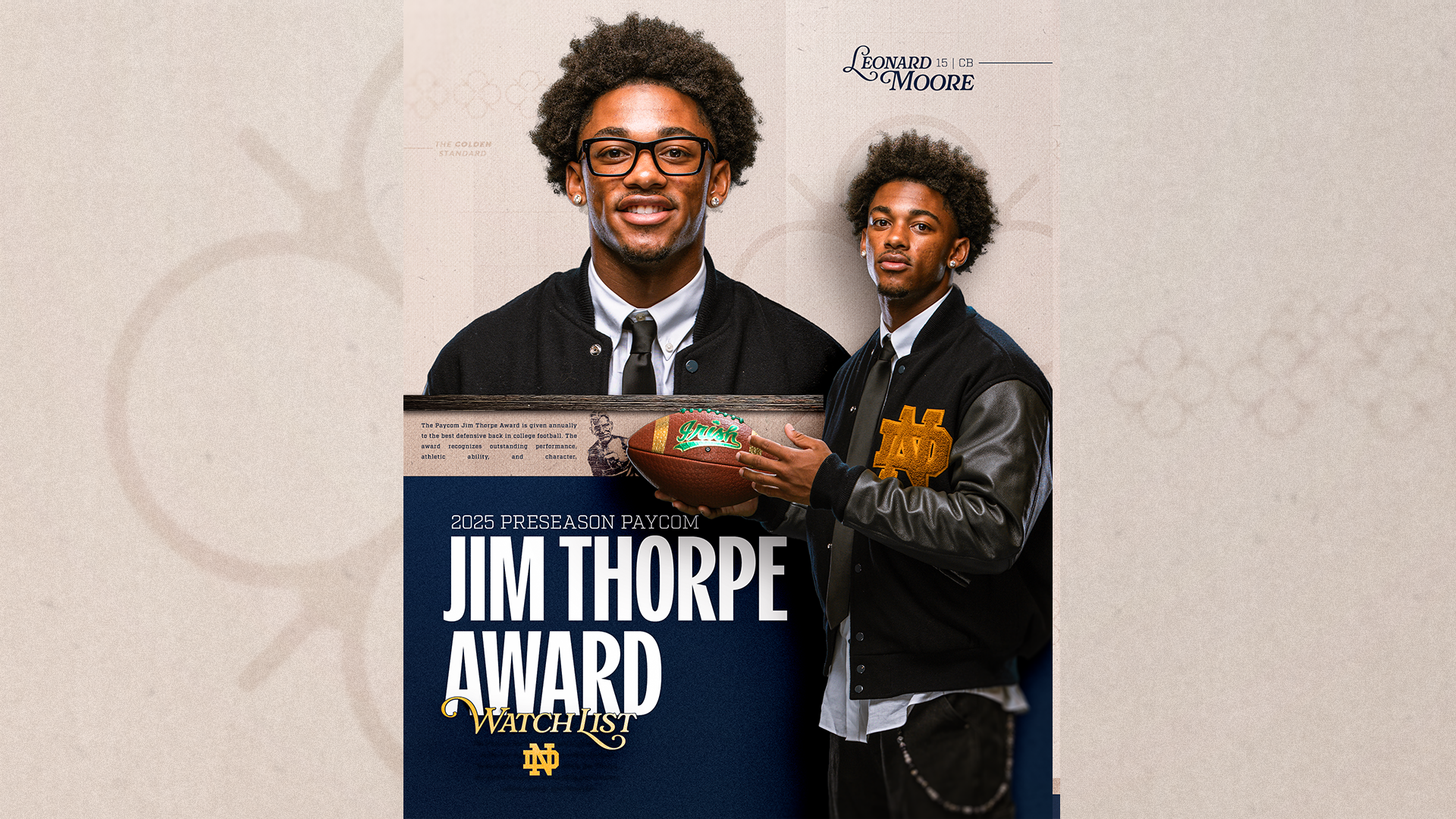 Moore Named to Paycom Jim Thorpe Award Watch List Moore Named to Paycom Jim Thorpe Award Watch List