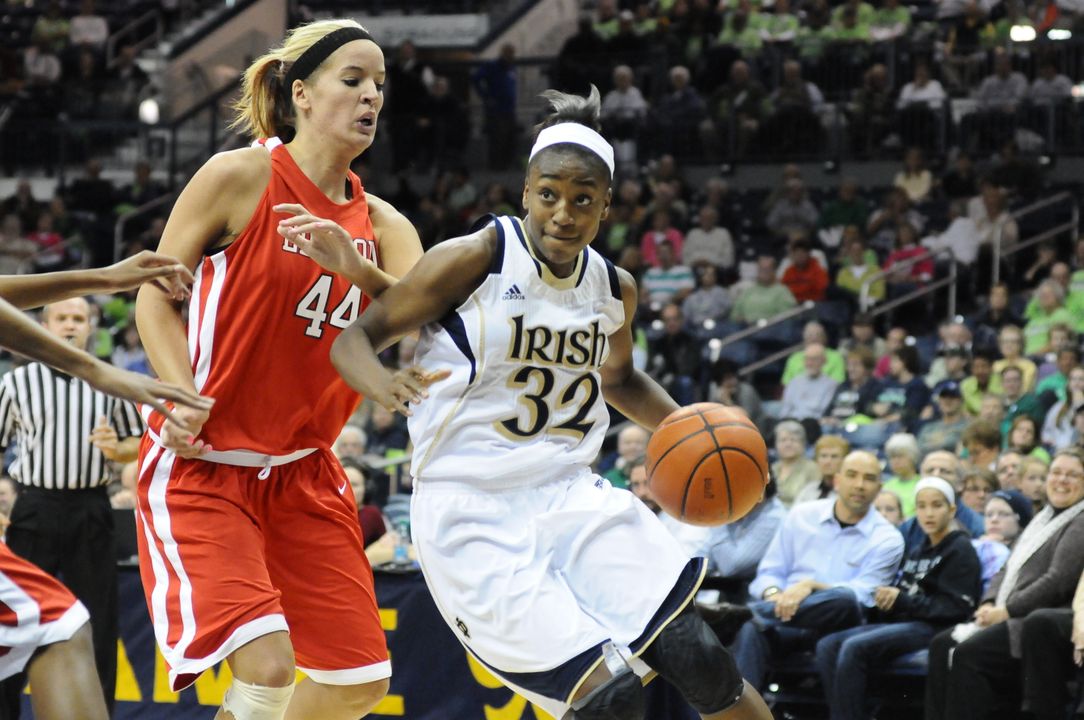 Freshman Jewell Loyd led the Irish with 19 points and also chipped in seven rebounds and five assists.