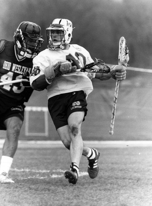 Michael Sennett was a 1991 graduate of Notre Dame and was the captain of the Fighting Irish men's lacrosse team his senior year.