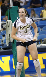 Croal Leads Notre Dame Volleyball To 3-1 Win Over Villanova Sophomore Mallorie Croal registered her first double-double of the season with 15 kills and 14 digs to lead Notre Dame to a 3-1 win over Villanova.