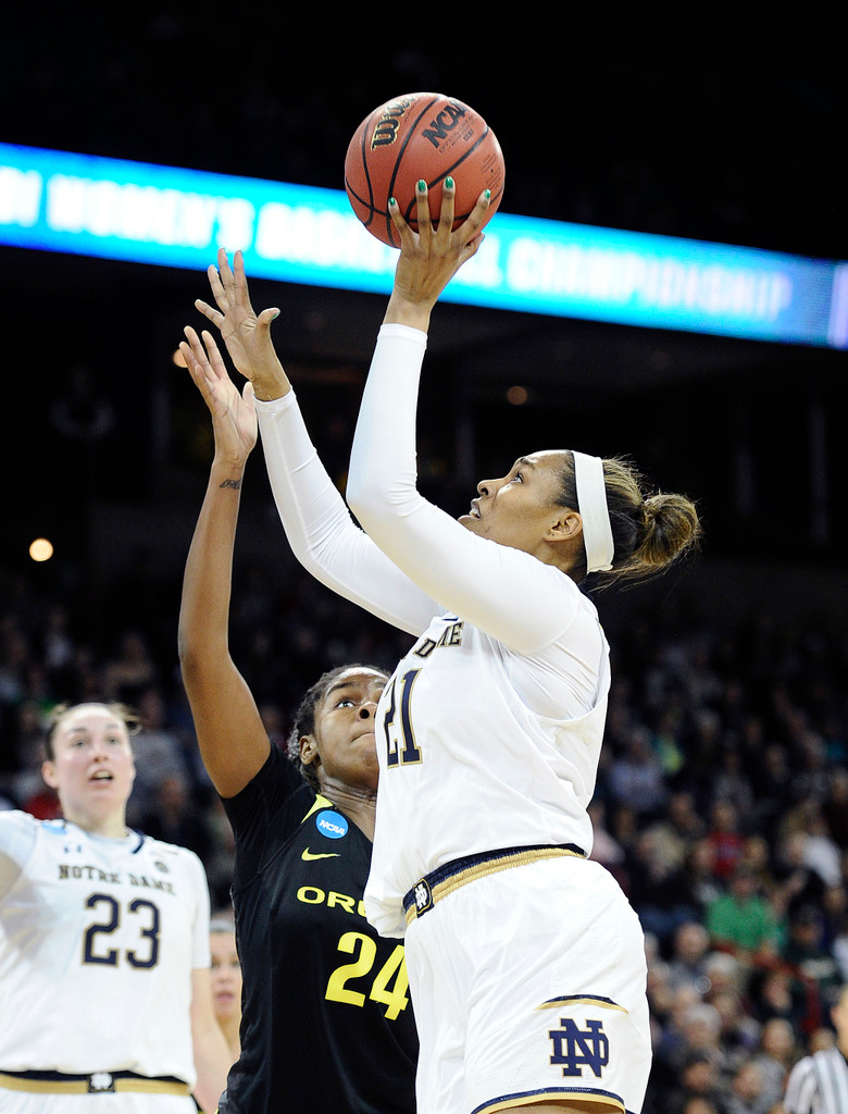 NCAA Elite Eight: ND WBB vs. Oregon (USATSI)