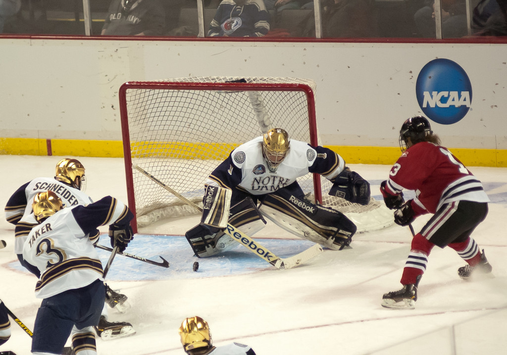 Notre Dame Men's Ice Hockey falls to St. Cloud State on 03-30-2013