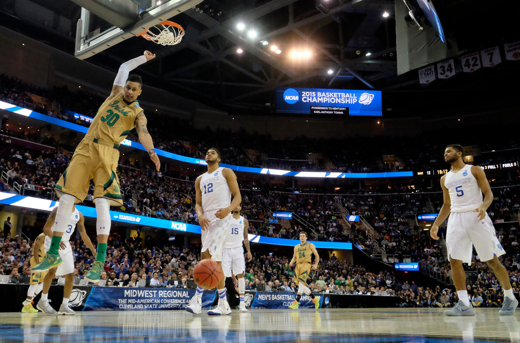 NCAA Men's Elite Eight: Notre Dame vs. Kentucky