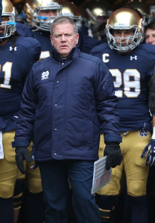 Irish head coach Brian Kelly has led Notre Dame to a bowl appearance in each of his five seasons.