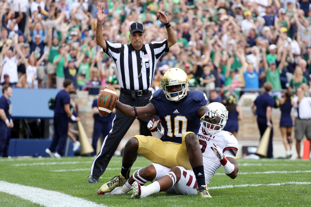 Notre Dame vs. Temple (USATSI)