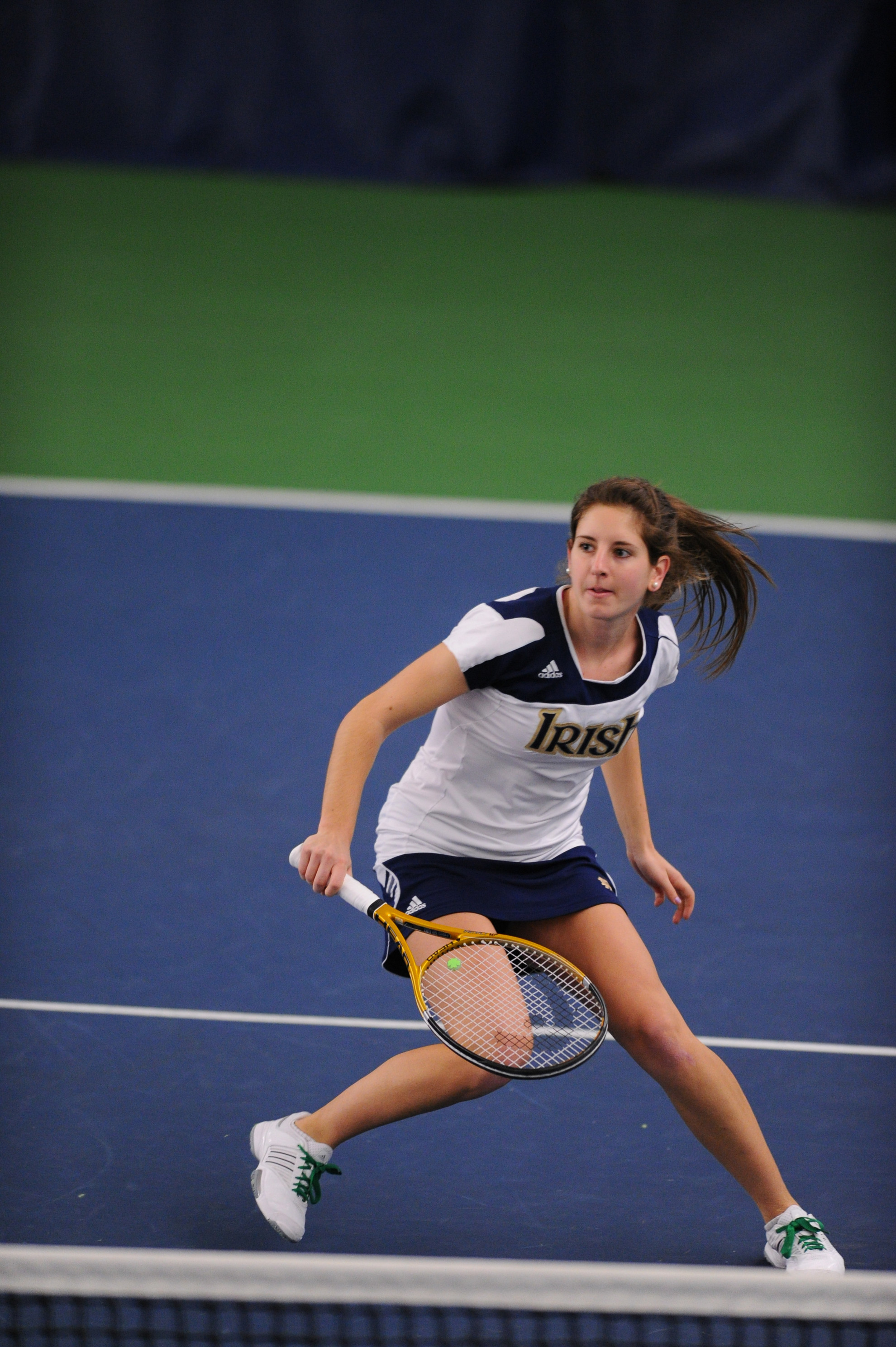 Irish Open Lengthy Homestand With Pair Of Weekend Tussles Jennifer Kellner's triumph at No. 3 singles propelled the Irish to a hard-fought 4-3 victory over No. 20 Texas Tech.