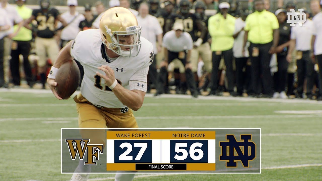Top Plays | @NDFootball vs. Wake Forest (2018)