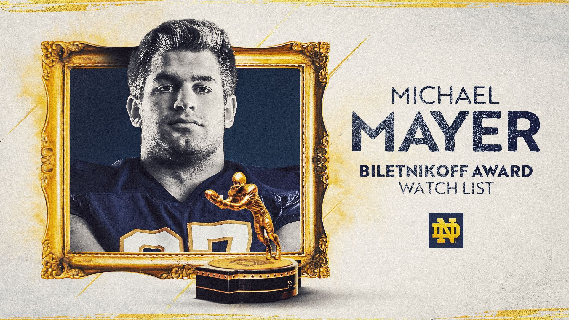 Michael Mayer Named To Biletnikoff Award Watch List Michael Mayer Named To Biletnikoff Award Watch List