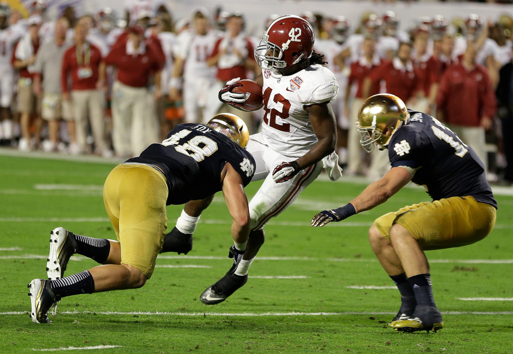 Irish Title Hopes Halted By Crimson Tide, 42-14 (AP)