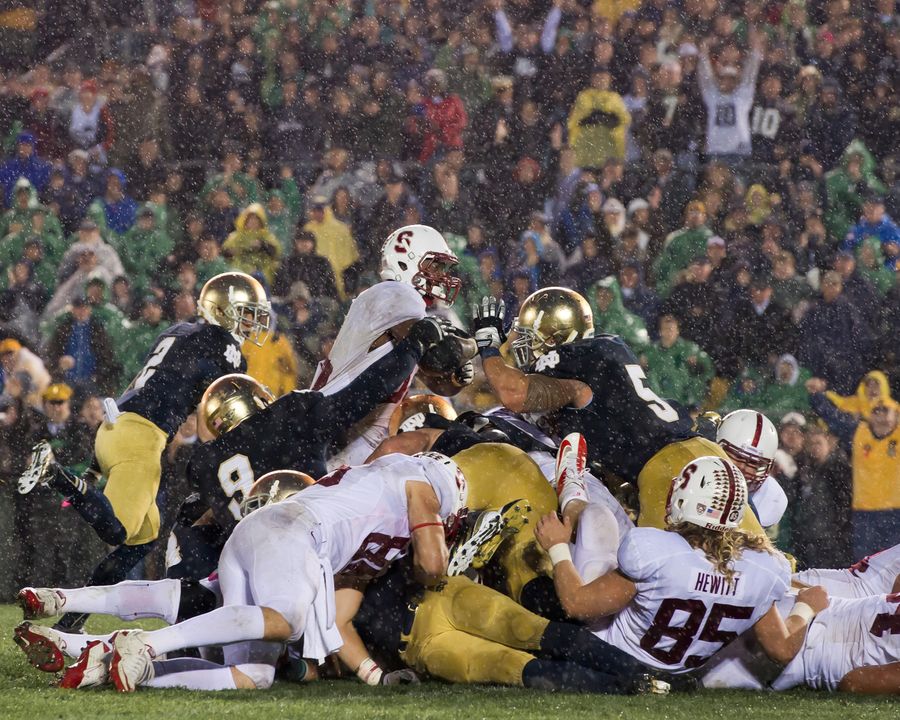 Since 2010, Notre Dame ranks No. 2 nationally in points/red-zone drive and is second in the nation against red-zone rushing touchdowns.