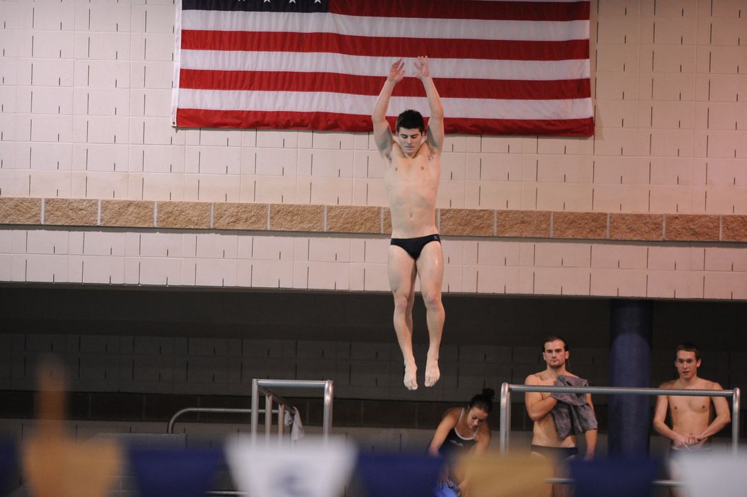 Freshman Joe Coumos swept the 1 and 3-meter diving events on Jan. 11 at Northwestern