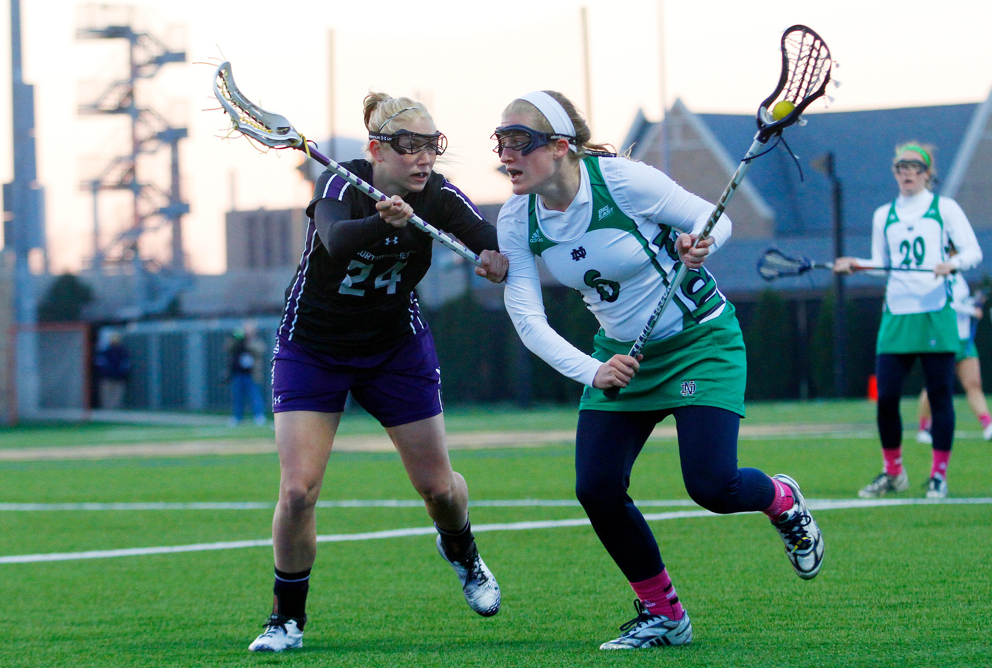 Women’s Lacrosse Game Time at Northwestern Moved Stephanie Toy and her teammates will now play Northwestern indoors.