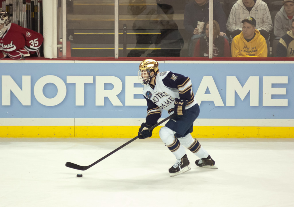 Notre Dame Men's Ice Hockey falls to St. Cloud State on 03-30-2013