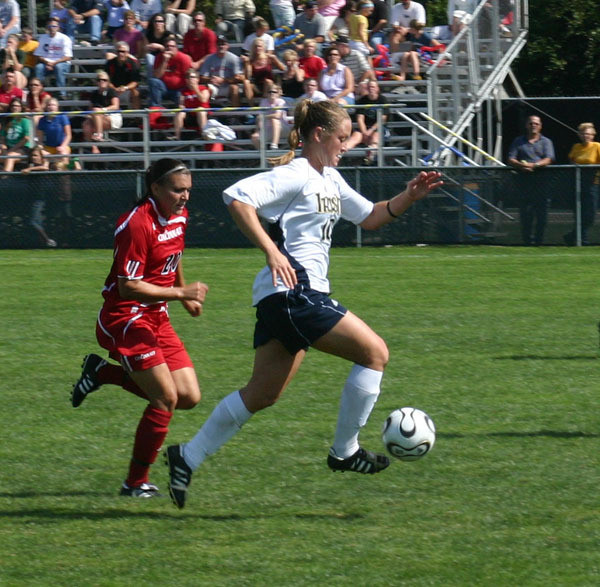 Irish Place Two On 2008 Hermann Trophy Watch List Senior forward/midfielder Brittany Bock (pictured) and senior forward Kerri Hanks are two of the 47 players named to the 2008 Missouri Athletic Club Hermann Trophy watch list, it was announced Tuesday afternoon by the National Soccer Coaches Association of America.