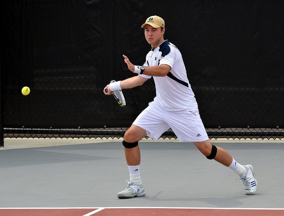 Junior Billy Pecor won at four singles Saturday against Boise State.