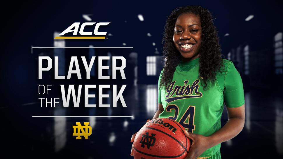 Ogunbowale Named ACC Player of the Week Ogunbowale Named ACC Player of the Week
