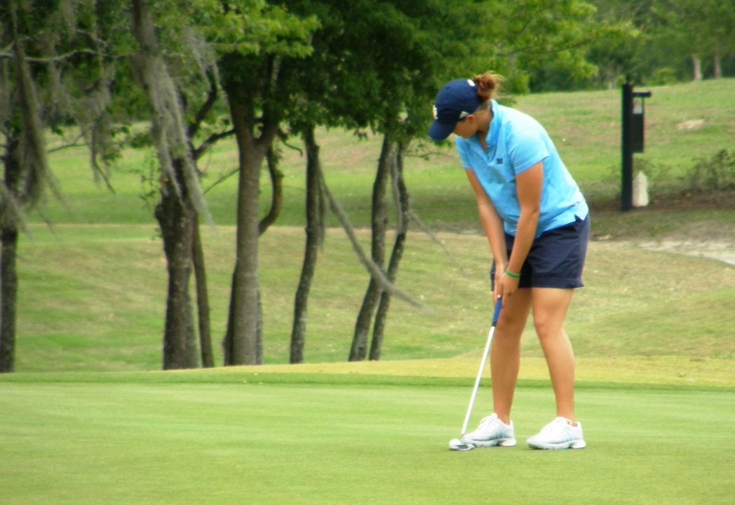 Lisa Maunu was the only player to turn in an under-par round in second round play at the 2009 BIG EAST Championship.