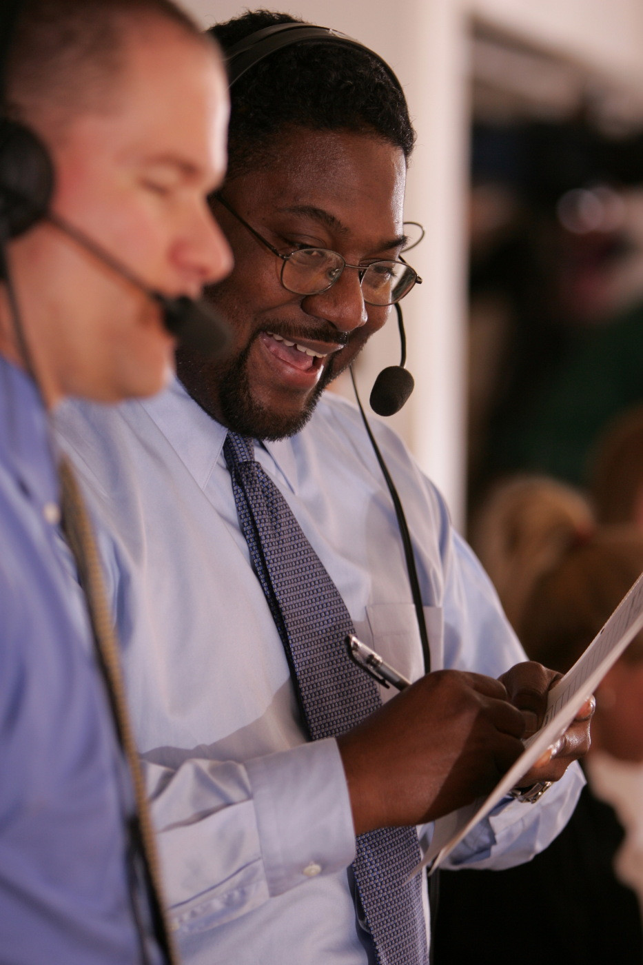 Memorial Service For Hockey Broadcaster Mike Lockert To Be Held On Thursday, March 12 A memorial service for the Voice of Notre Dame hockey, Mike Lockert, will be held on Thursday, March 12 in the Joyce Center's Monogram Room at 1:00 p.m.