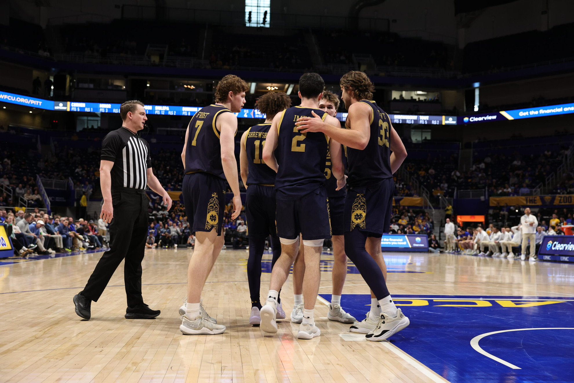 Late Irish Flurry Falls Short in 68-73 Loss at Pitt Late Irish Flurry Falls Short in 68-73 Loss at Pitt