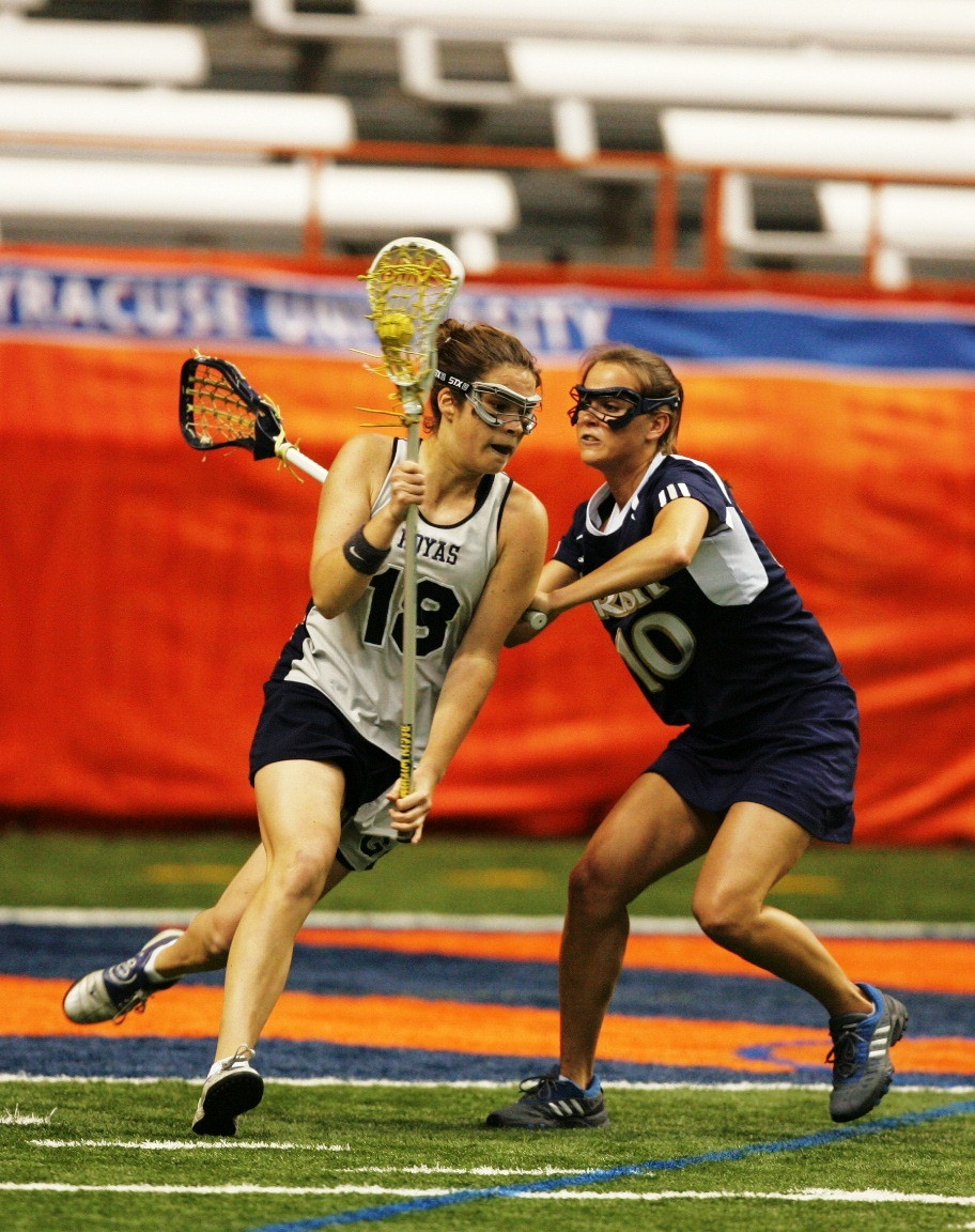 Late Irish Rally Falls Short In BIG EAST Semifinal Loss To Georgetown Alicia Billings stops a Georgetown scoring bid in Notre Dame's 12-10 loss in the BIG EAST Tournament semifinals.