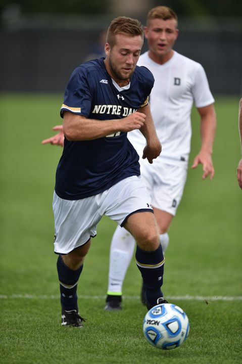 Vince Cicciarelli ('15) became the third player with Notre Dame ties selected in the 2016 MLS SuperDraft after the Columbus Crew chose him with the draft's 60th overall choice on Tuesday