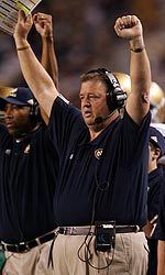 Charlie Weis is one of five finalists for the Eddie Robinson Award, given to the top coach in the nation by the Football Writers Association of America.