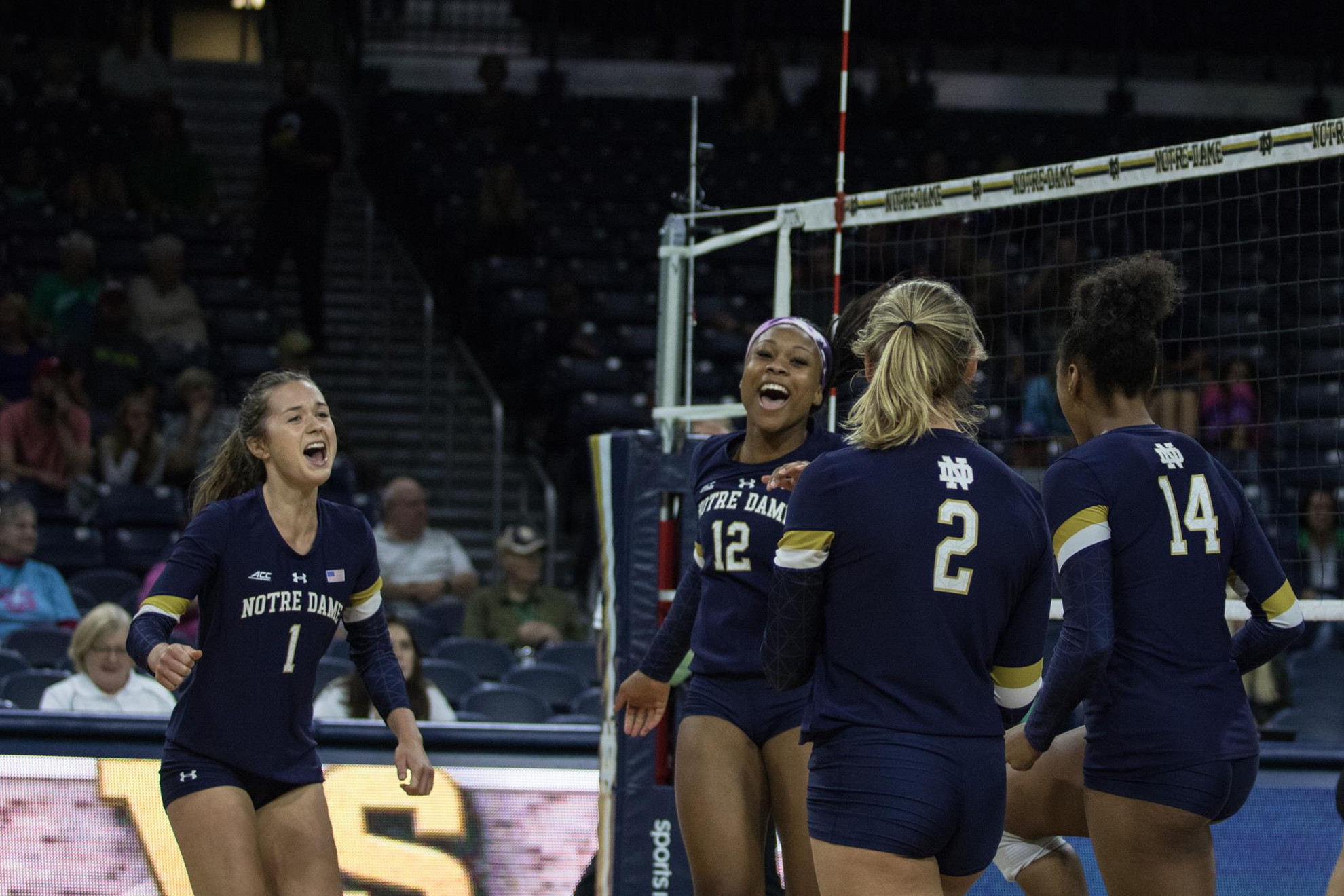 Irish Fall Short In Fifth Set Celebration