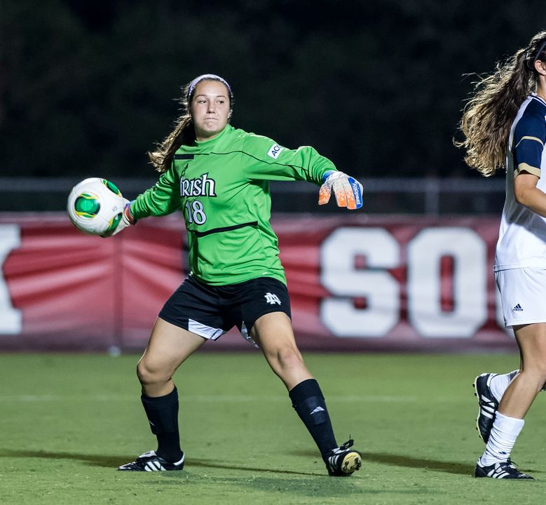 Notre Dame goalkeeper Kaela Little was selected as the ACC Women's Soccer Player of the Week on Tuesday