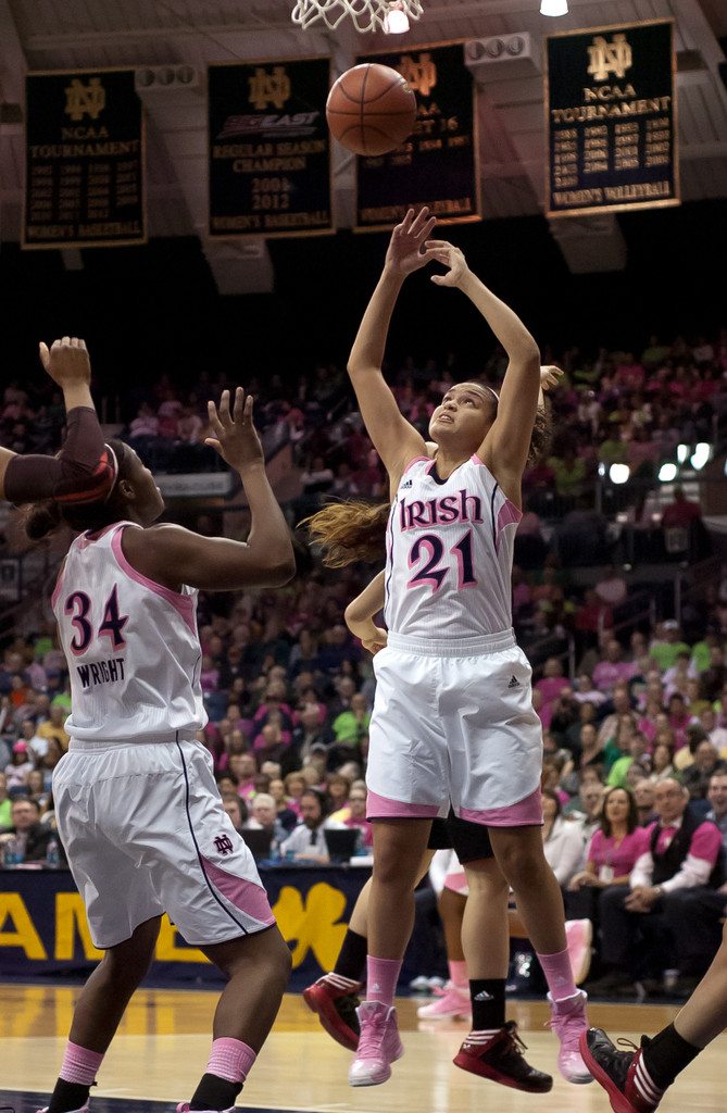 Notre Dame Women's Basketball tops Cincinnati on 02-02-2013