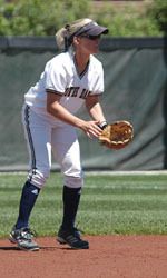 Katie Laing drove in a pair of run in Notre Dame's 7-3 loss to No. 9 Oklahoma