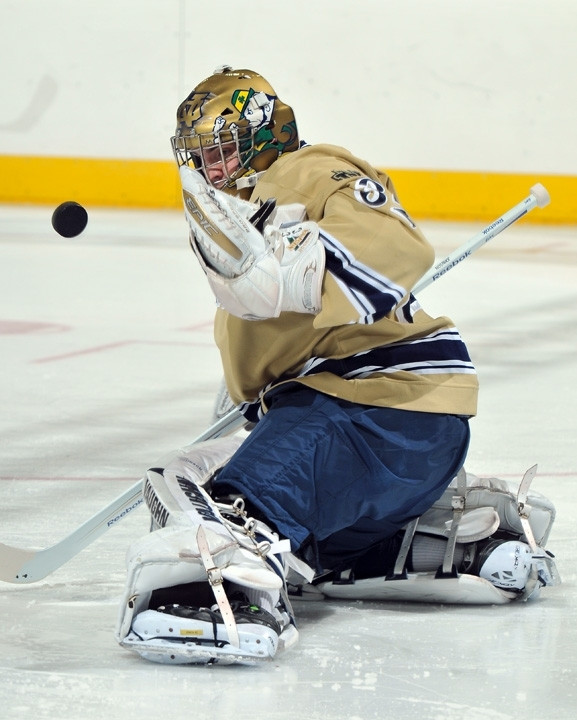 Kyle Lawson And Mike Johnson Take CCHA Weekly Honors Freshman goaltender Mike Johnson stopped 71-of-73 Lake Superior State shots on the weekend and was named the CCHA goaltender of the week for Jan. 25.