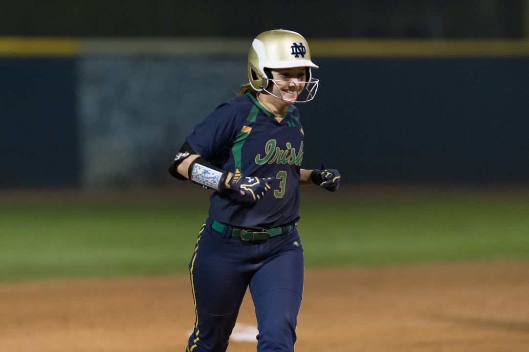 Senior co-captain and two-time All-American Emilee Koerner became Notre Dame's all-time leader in runs scored after crossing the plate twice in a 10-2 win in six innings over Western Michigan on Tuesday