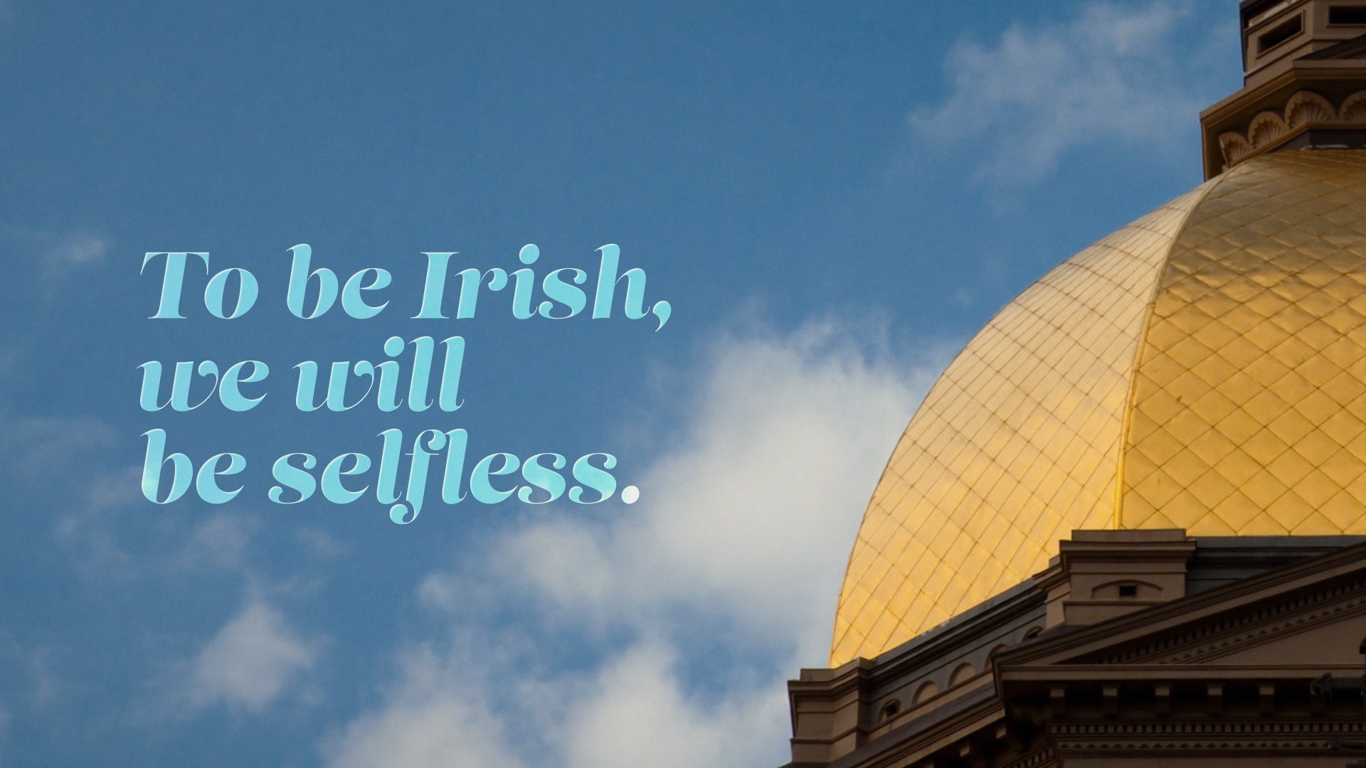 @NDSoftball | To Be Irish: Selfless (2020) @NDSoftball | To Be Irish: Selfless (2020)