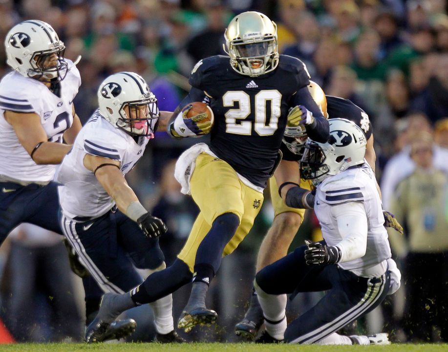 Cierre Wood is the seventh-leading rusher in Notre Dame history.